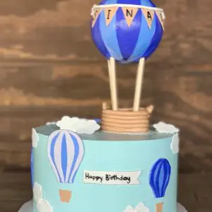 Hot air balloon cake