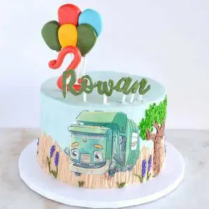 Trash Truck Birthday Cake